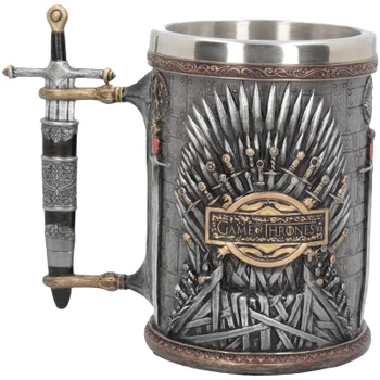 Exclusive Game of Thrones Silver Iron Throne Tankard
