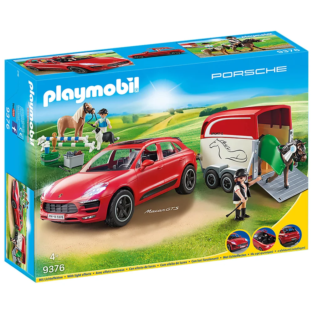 Playmobil Porsche Macan GTS with Horse Trailer and Retractable Winch (9376) Image 1