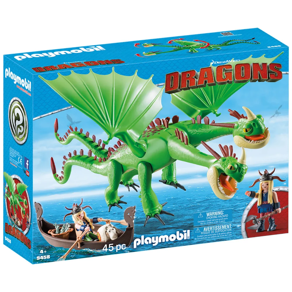 Playmobil DreamWorks Dragons Ruffnut and Tuffnut with Barf and Belch (9458) Image 1