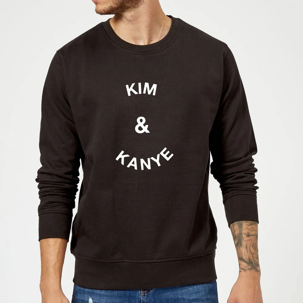 Kim & Kanye Sweatshirt - Black - S - Black Image 1