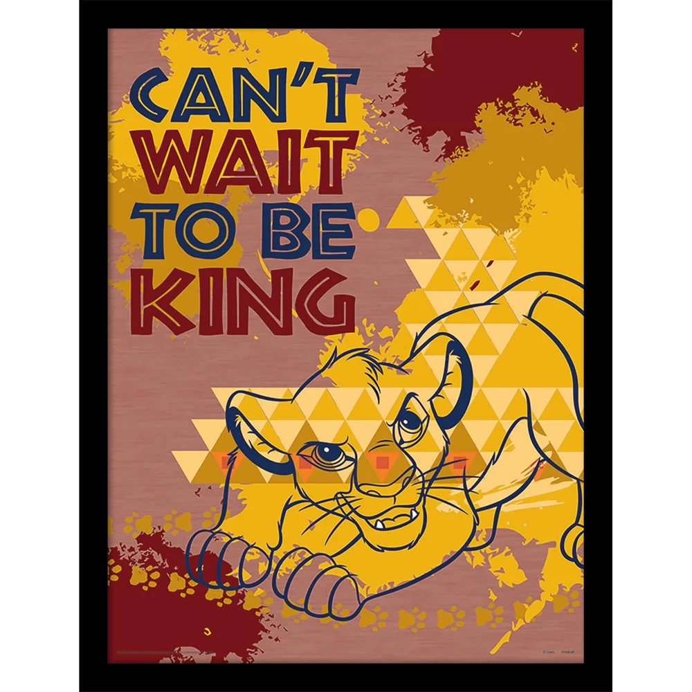 The Lion King (Can't Wait to be King) 30 x 40cm Print Image 1