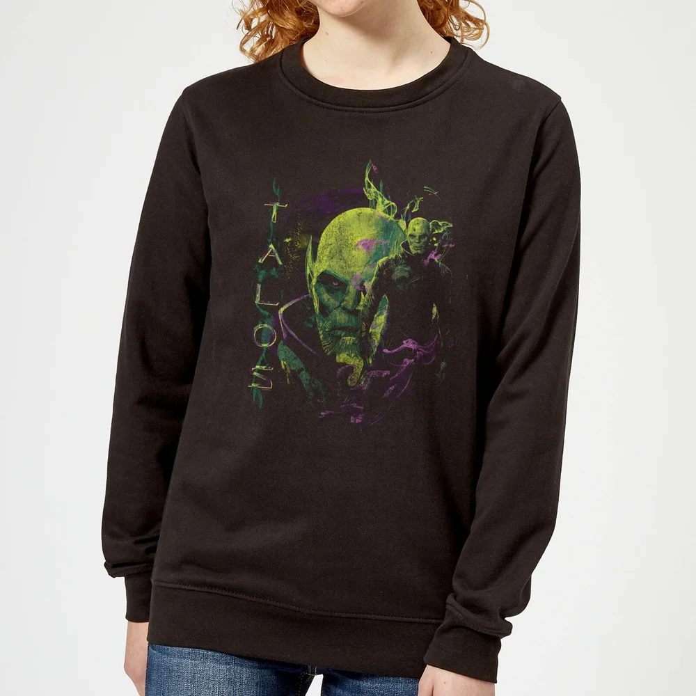 Captain Marvel Talos Women's Sweatshirt - Black - XS Image 1