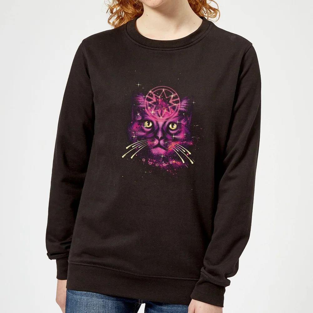 Captain Marvel Neon Goose Women's Sweatshirt - Black - XL Image 1