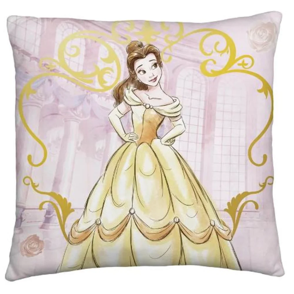 Disney Beauty and the Beast Reversible Cushion Image 1