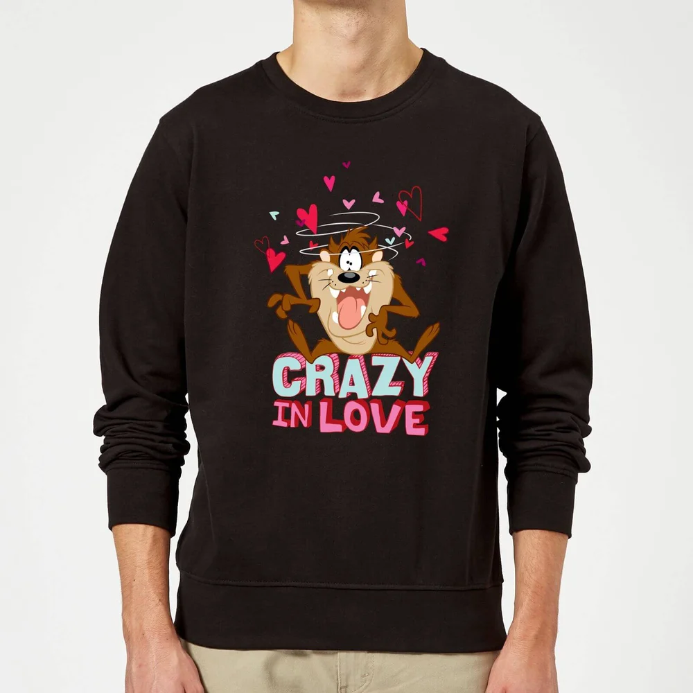 Looney Tunes Crazy In Love Taz Sweatshirt - Black - S Image 1
