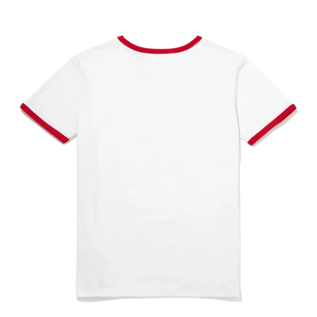 Global Legacy Jaws Ringer T-Shirt - White/Red
