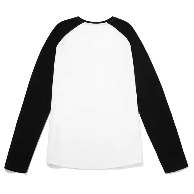 Global Legacy Back To The Future Kana Raglan Long Sleeve T-Shirt - White/Black