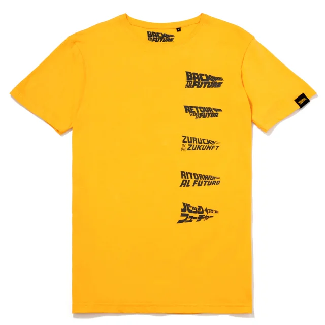 Global Legacy Back To The Future DeLorean T-Shirt - Yellow
