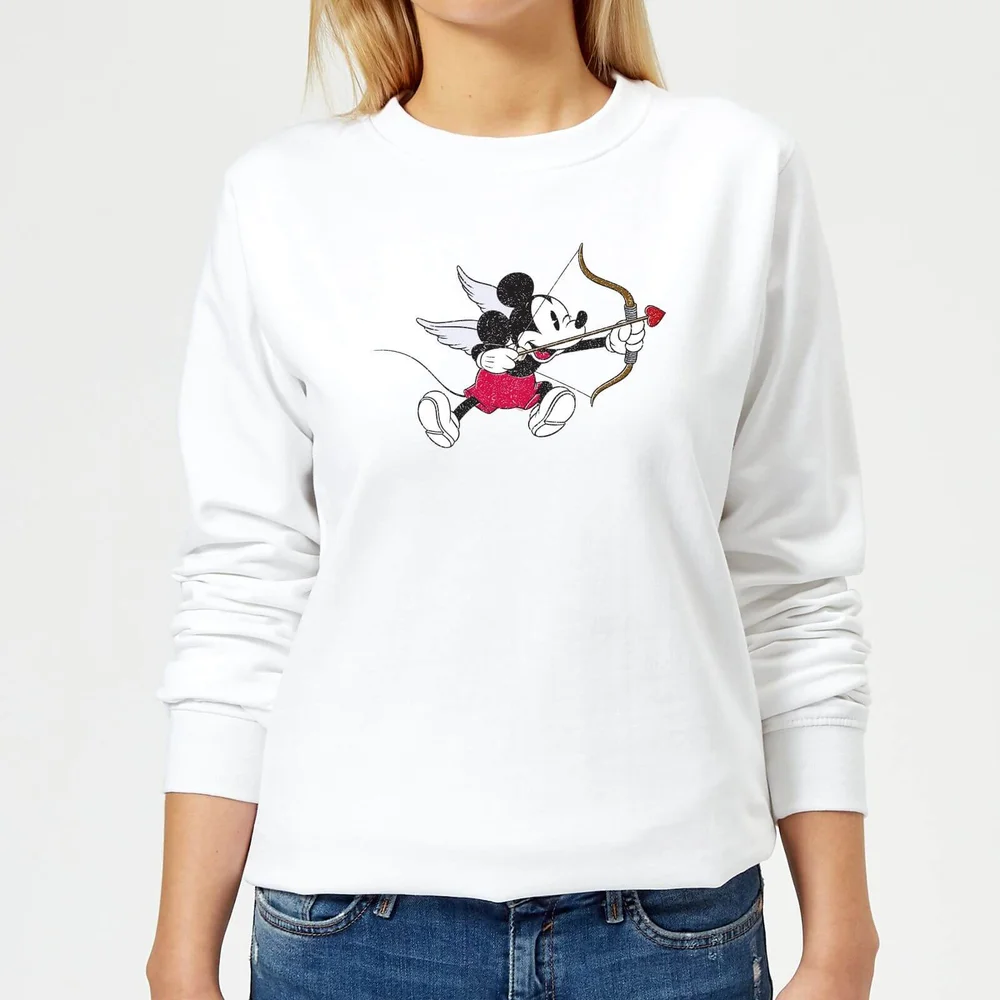 Disney Mickey Cupid Women's Sweatshirt - White - XS Image 1