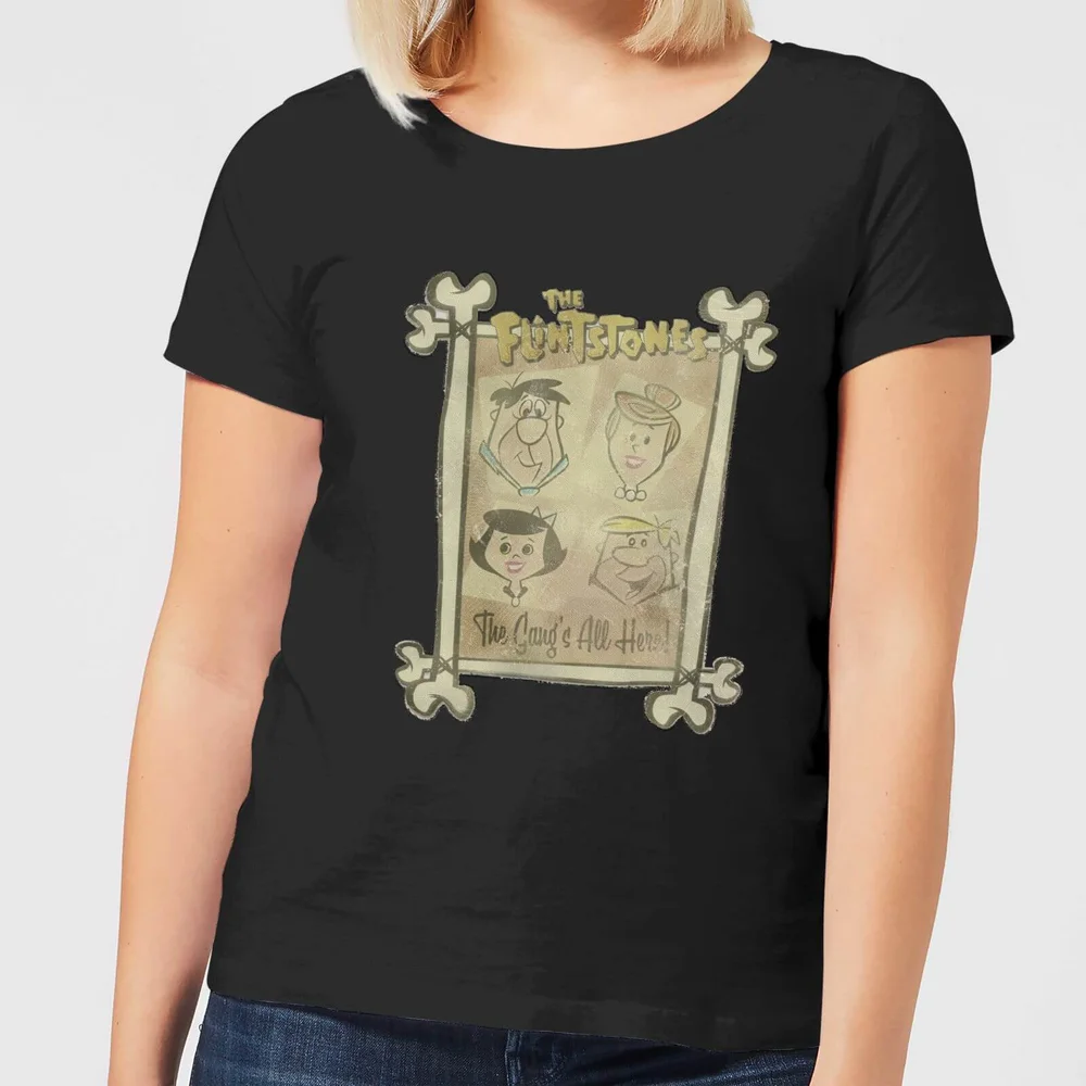 The Flintstones The Gang's All Here Women's T-Shirt - Black - XL Image 1