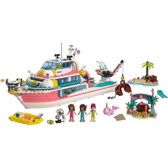 LEGO Friends: Rescue Mission Boat Toy Sea Life Set (41381)