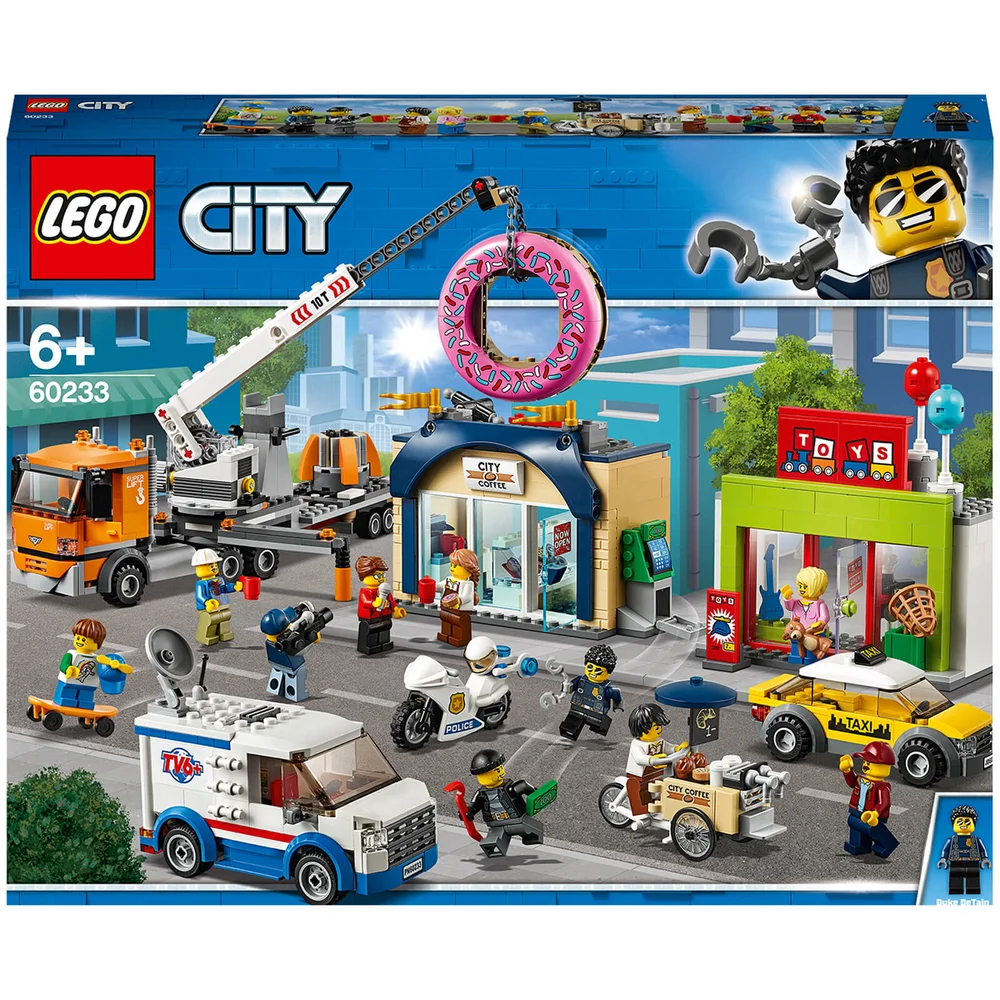 LEGO City: Town Donut Shop Opening Truck Toy Cars Set (60233) Image 1