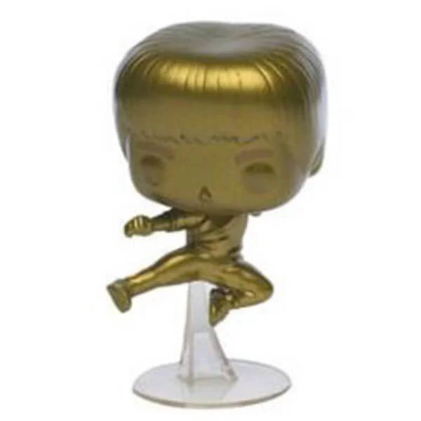 Game of Death Gold Bruce Lee Kicking EXC Pop! Vinyl Figure Image 1