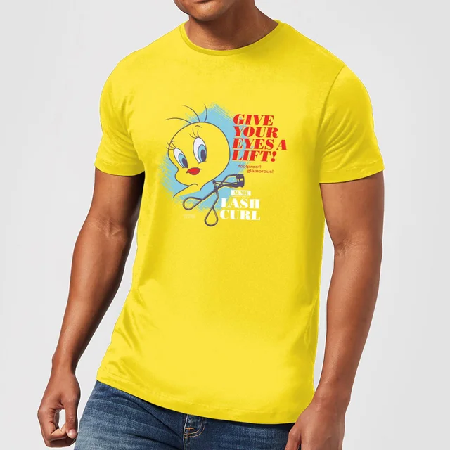 Looney Tunes ACME Lash Curler Men's T-Shirt - Yellow