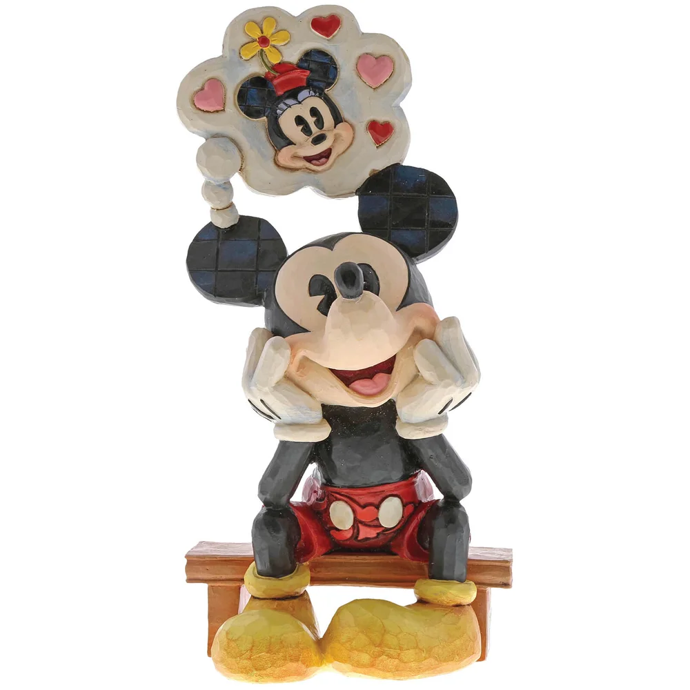 Disney Traditions Thinking of You (Mickey Mouse with Thought Figurine) 15.5cm Image 1