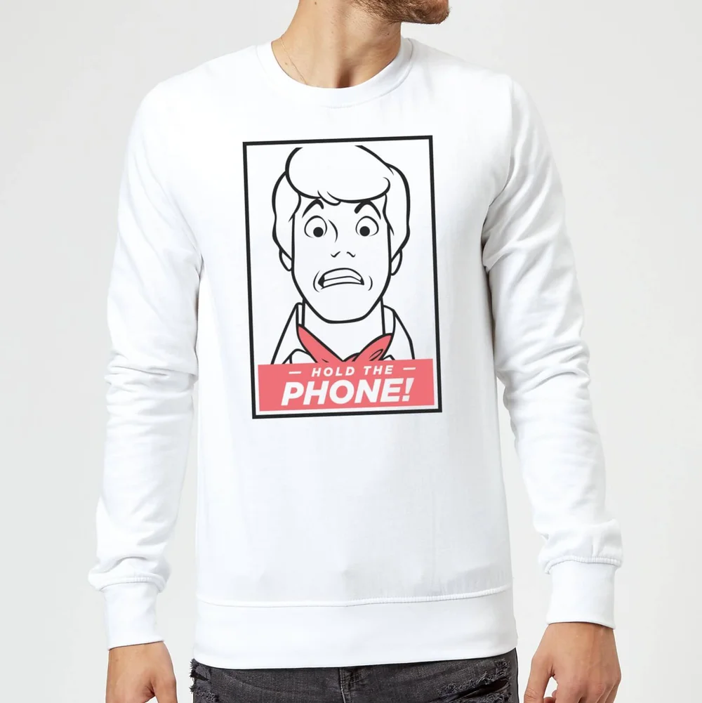Scooby Doo Hold The Phone Sweatshirt - White - S Image 1