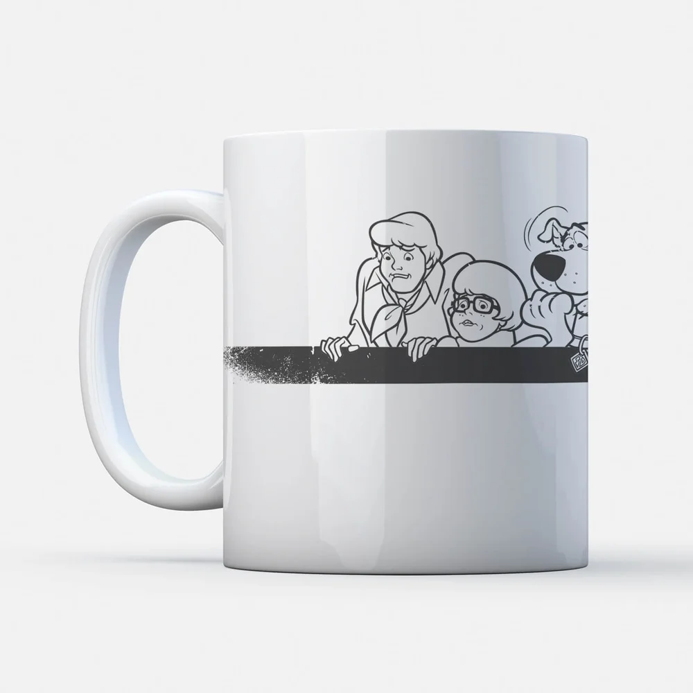 Scooby Doo Gang Retro Stripe Mug Image 1
