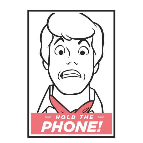 Scooby Doo Hold The Phone Women's T-Shirt - White