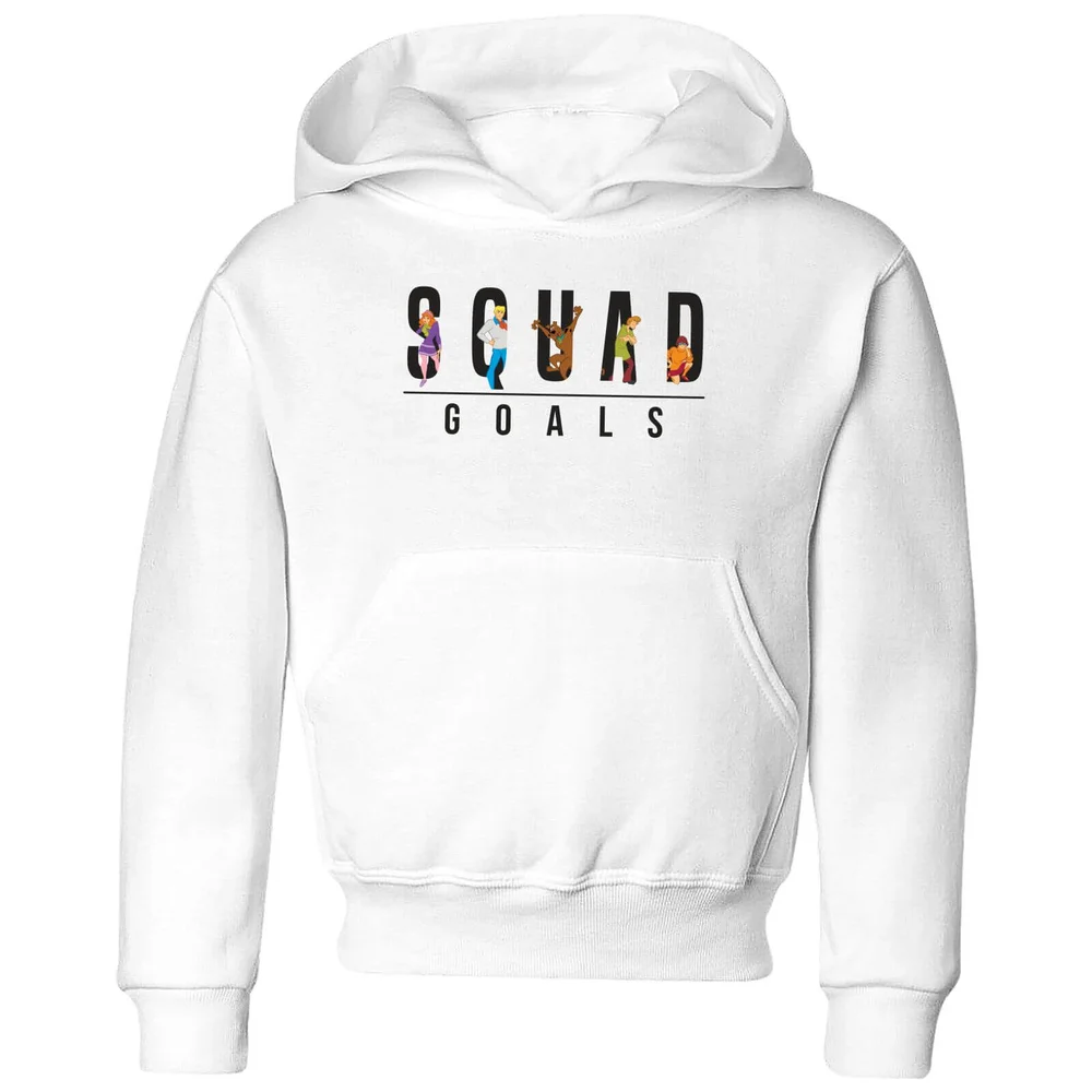 Scooby Doo Squad Goals Kids' Hoodie - White - 11-12 Years Image 1