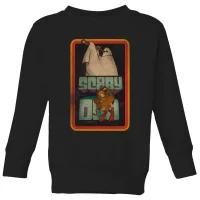 Scooby Doo Retro Ghostie Kids' Sweatshirt - Black - undefined undefined