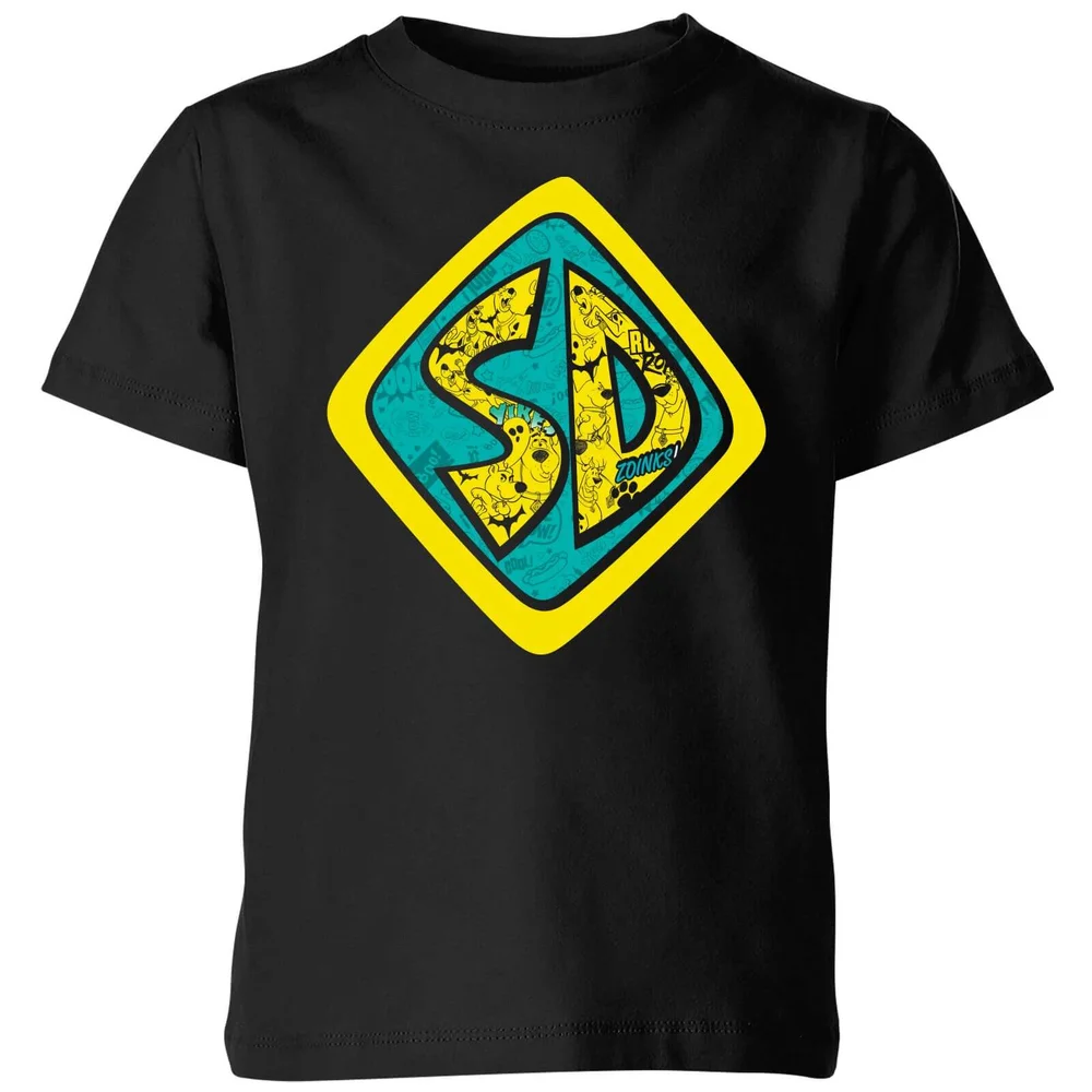 Scooby Doo Emblem Kids' T-Shirt - Black - 3-4 Years Image 1