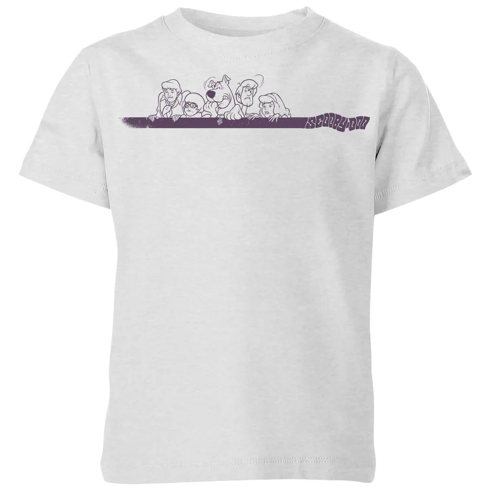 Scooby Doo Those Meddling Kids Retro Kids' T-Shirt - Grey - 3-4 Years Image 1