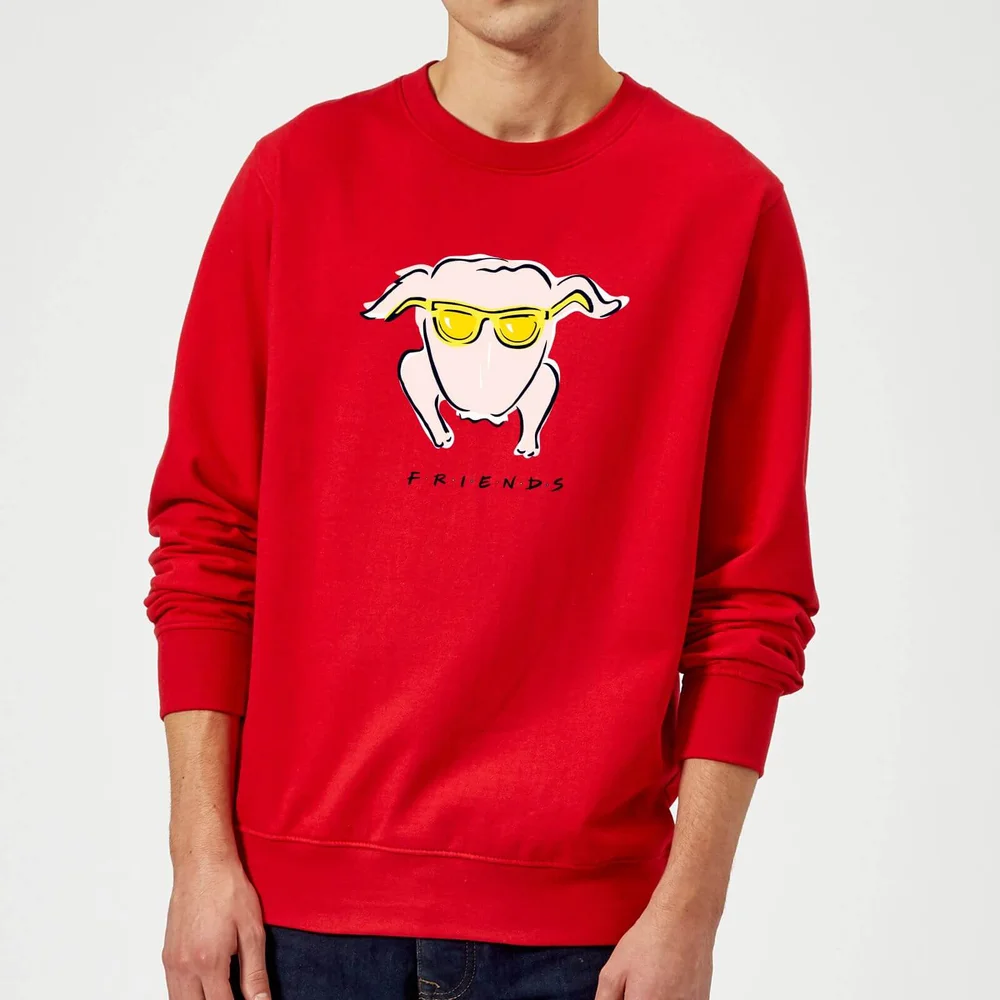 Friends Turkey Sweatshirt - Red - S Image 1