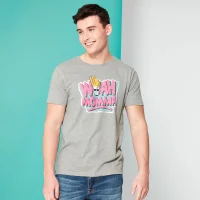 Cartoon Network Spin-Off Johnny Bravo Woah Momma T-Shirt - Grey - undefined undefined