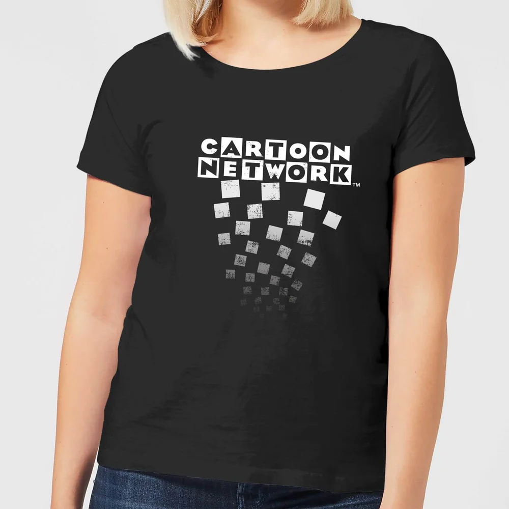 Cartoon Network Logo Fade Women's T-Shirt - Black - XS Image 1