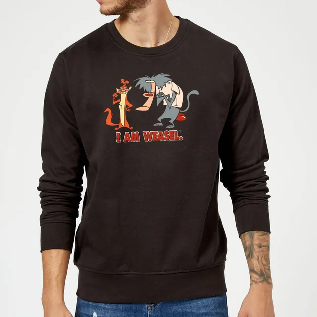 I Am Weasel Characters Sweatshirt - Black