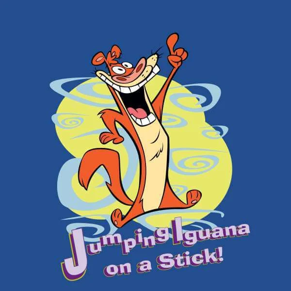 I Am Weasel Jumping Iguana On A Stick Men's T-Shirt - Royal Blue