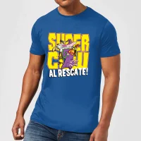 Cow and Chicken Supercow Al Rescate! Men's T-Shirt - Royal Blue - undefined undefined