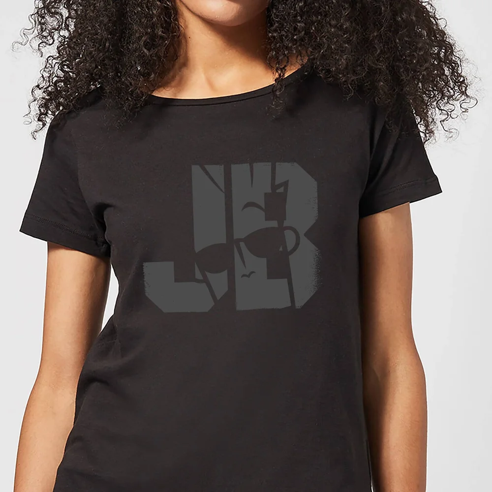 Johnny Bravo JB Sillhouette Women's T-Shirt - Black - S Image 1