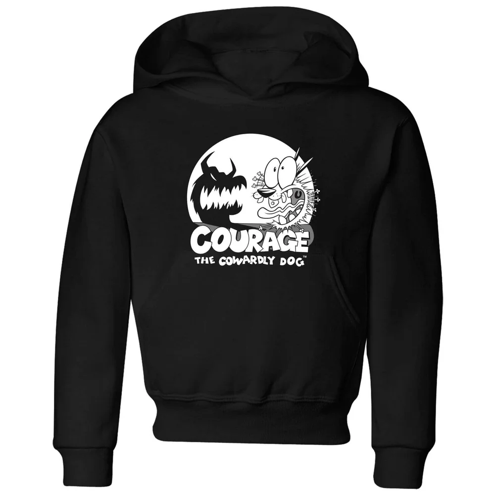 Courage The Cowardly Dog Spotlight Kids' Hoodie - Black - 3-4 Years Image 1