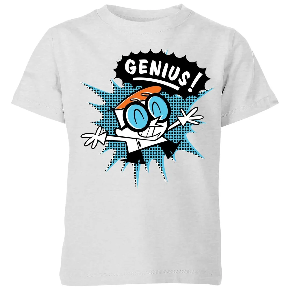 Dexters Lab Genius Kids' T-Shirt - Grey - 3-4 Years Image 1