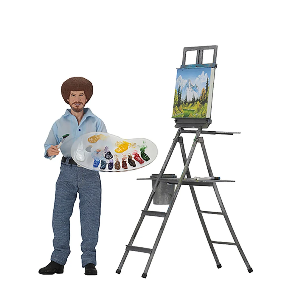 NECA Bob Ross - 8" Clothed Action Figure - Bob Ross Image 1