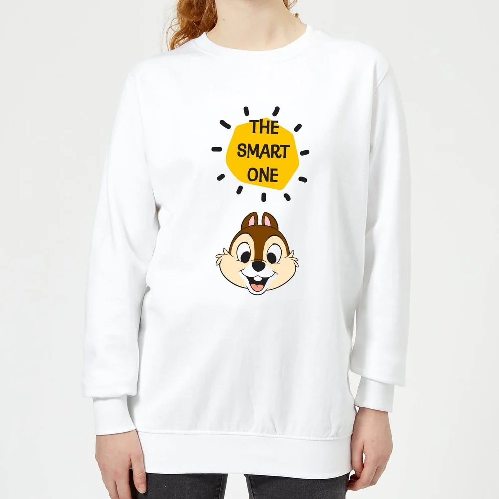 Disney Chip 'N' Dale The Smart One Women's Sweatshirt - White - XS Image 1