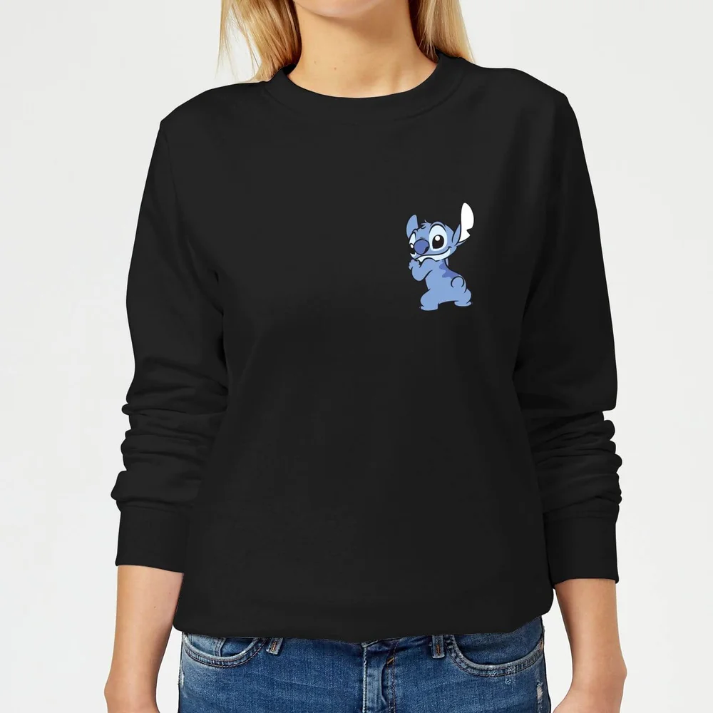 Disney Stitch Backside Women's Sweatshirt - Black - XS Image 1