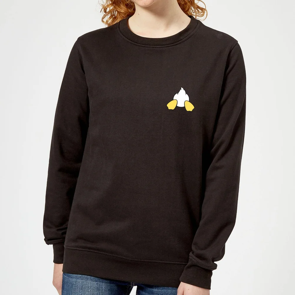 Disney Donald Duck Backside Women's Sweatshirt - Black - S Image 1