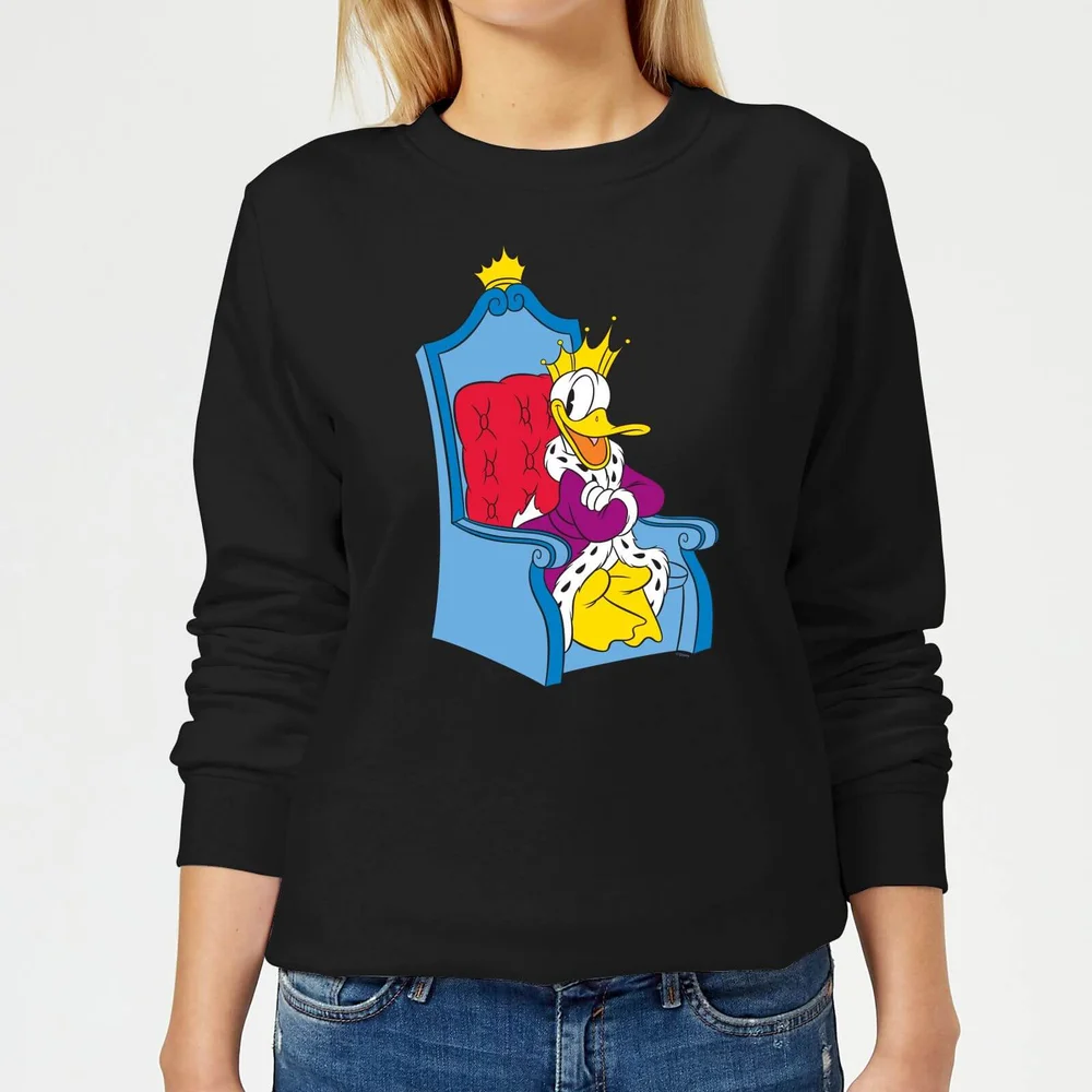 Disney King Donald Women's Sweatshirt - Black - XS Image 1