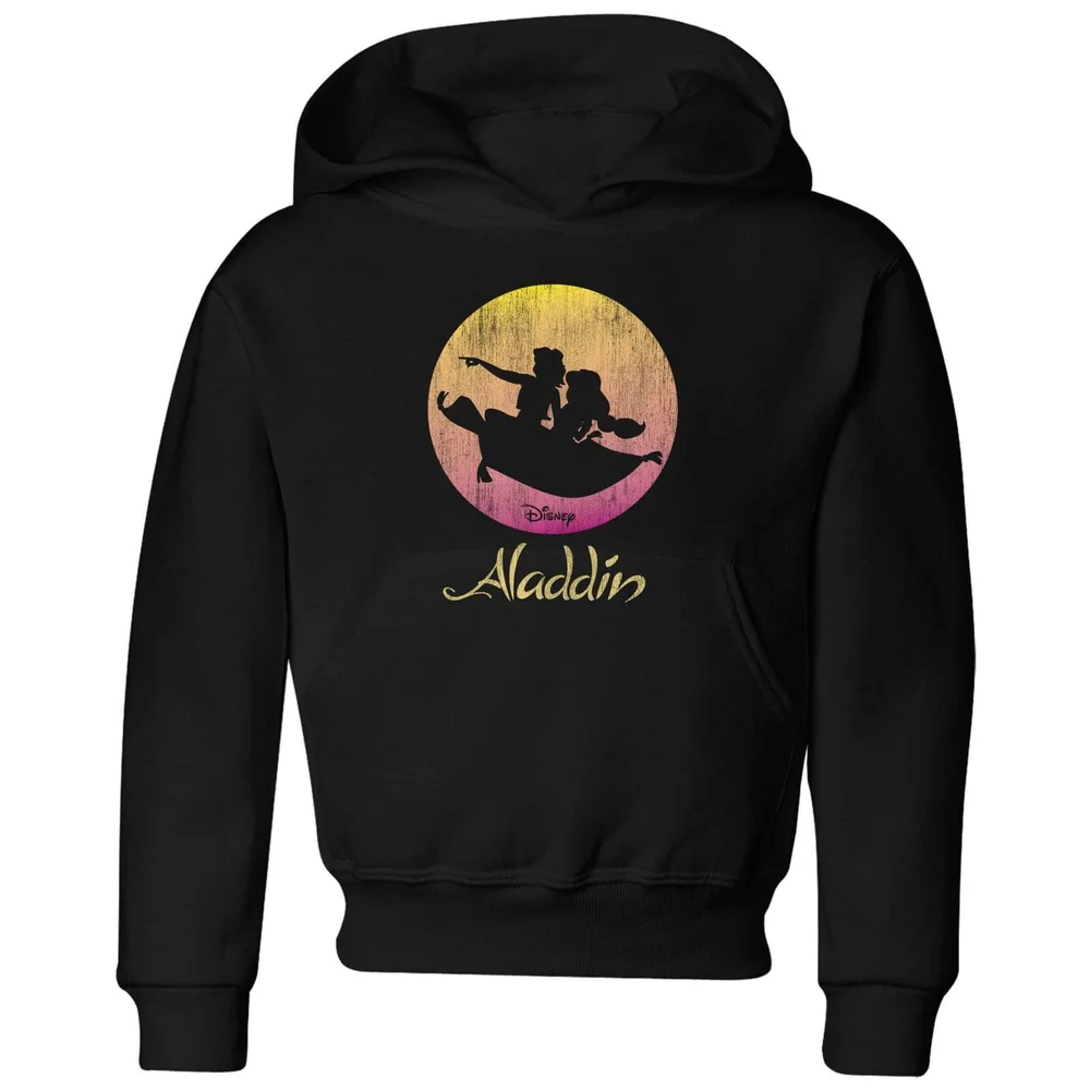 Disney Aladdin Flying Sunset Kids' Hoodie - Black - 3-4 Years Image 1