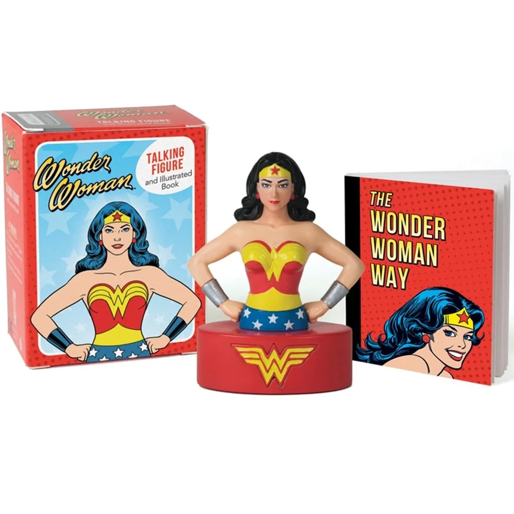 Wonder Woman Talking Figure and Illustrated Book MiniKit Image 1