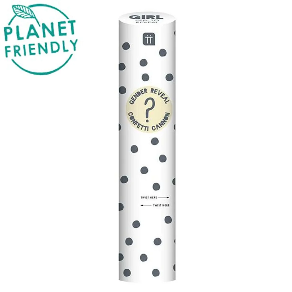 Party Time Gender Reveal Confetti Canon - Girl Image 1