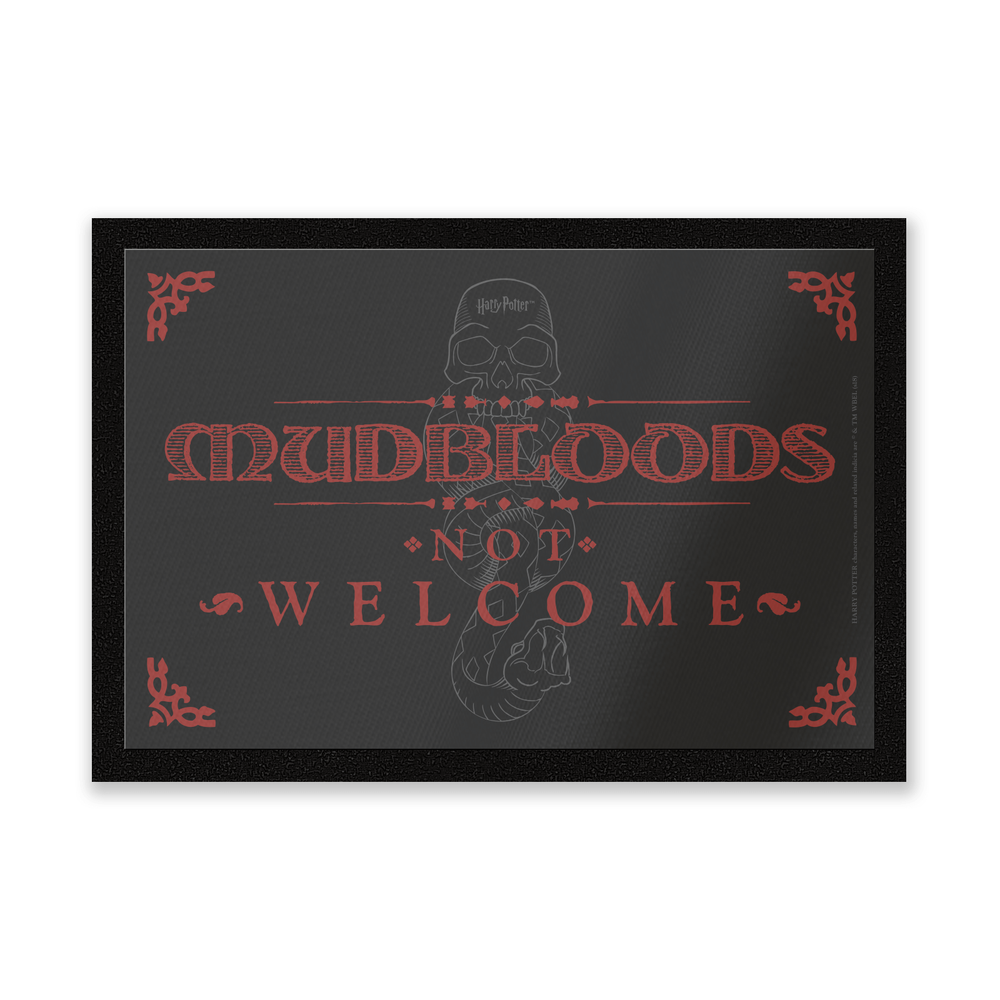 Harry Potter Mudbloods Not Welcome Entrance Mat Image 1
