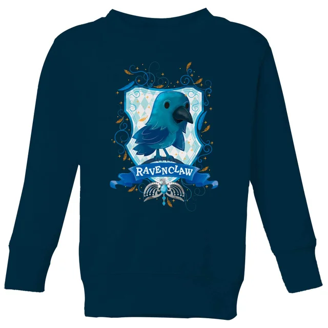 Harry Potter Kids Ravenclaw Crest Kids' Sweatshirt - Navy