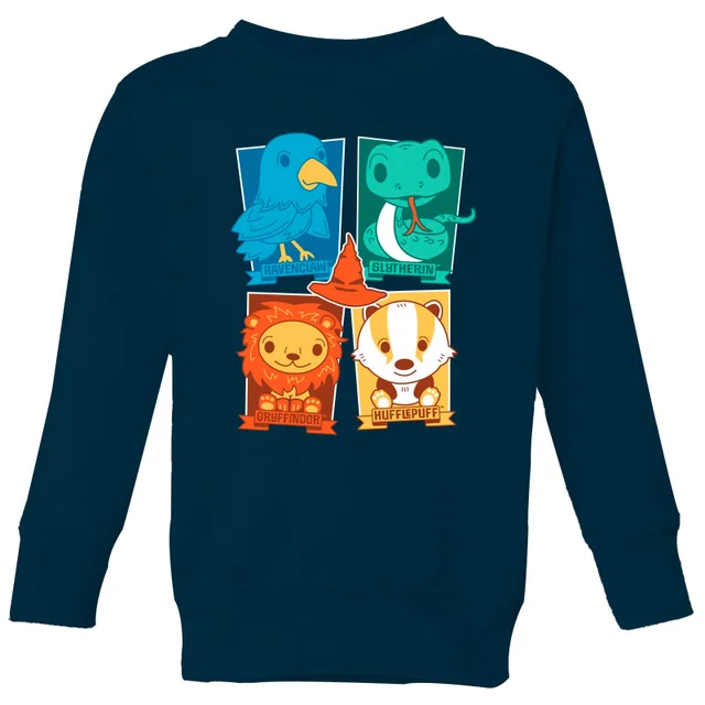 Harry Potter Kids Hogwarts Houses Kids' Sweatshirt - Navy