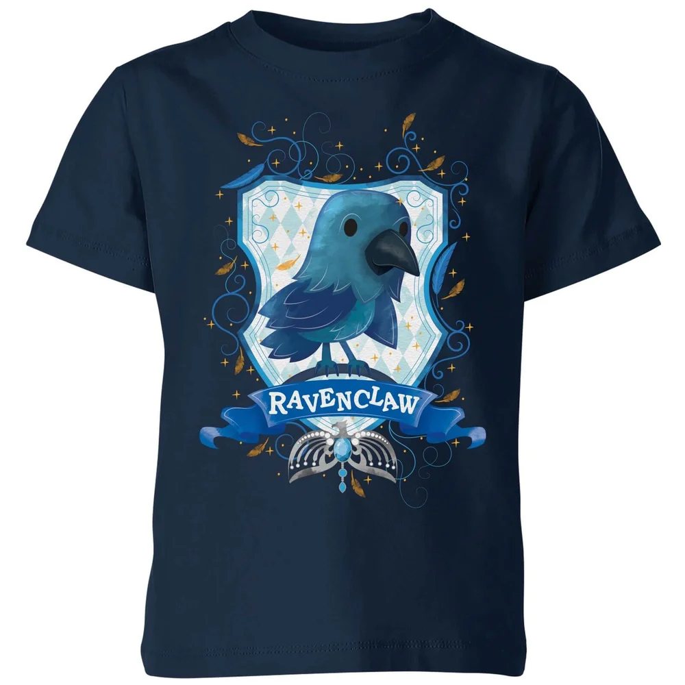 Harry Potter Kids Ravenclaw Crest Kids' T-Shirt - Navy - 3-4 Years Image 1