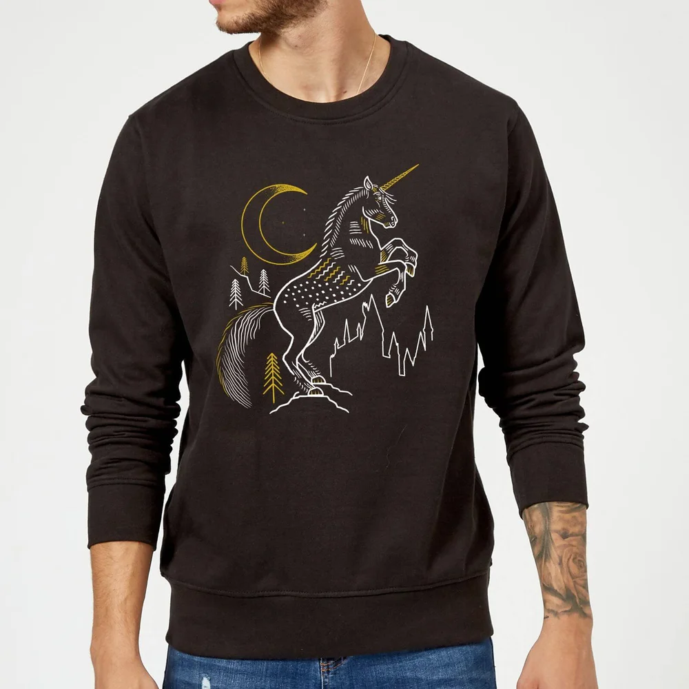 Harry Potter Unicorn Sweatshirt - Black - S Image 1