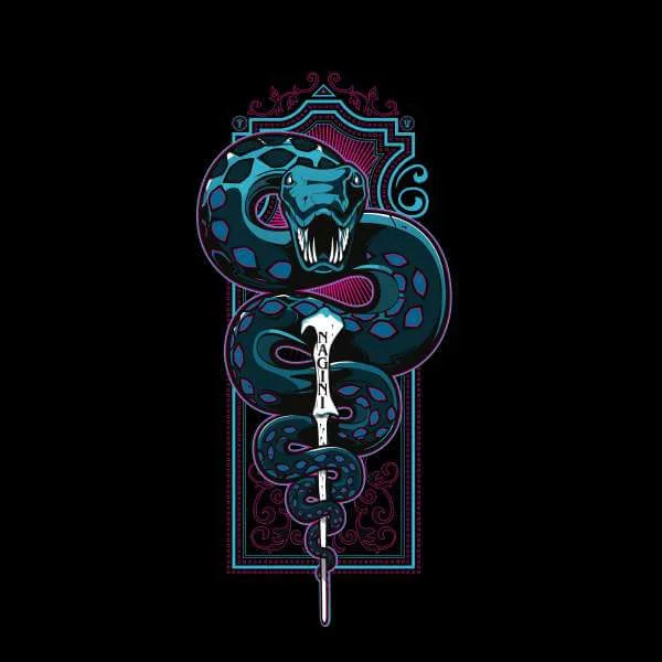 Harry Potter Nagini Neon Sweatshirt - Black