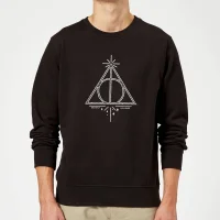 Harry Potter Deathly Hallows Sweatshirt - Black - undefined undefined